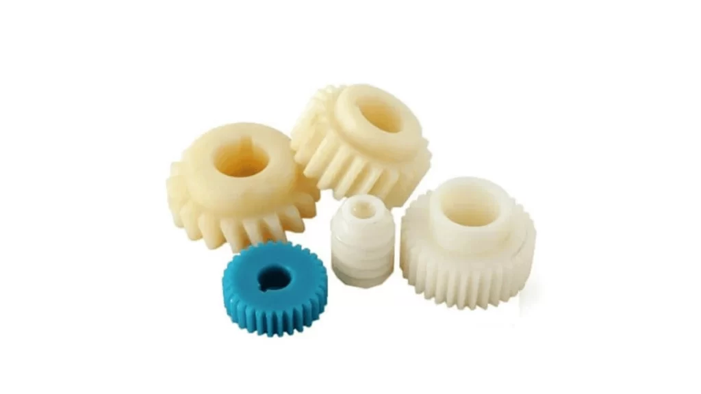 The image displays nylon prototypes in vibrant colours. 