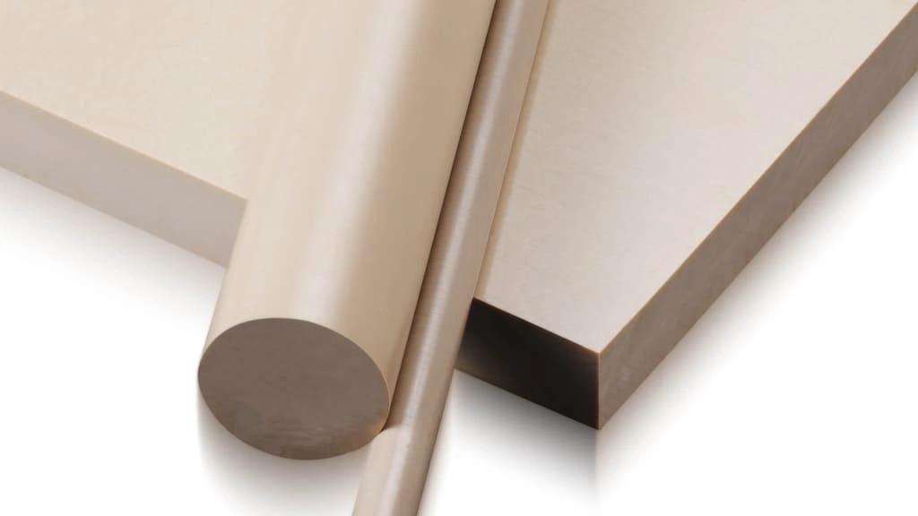PEEK plastic rods and a thick sheet