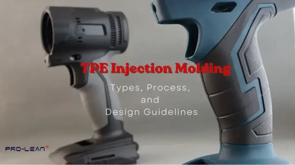 Two power tools with TPE overmolded grips alongside a