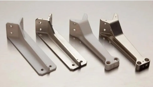 Bright zinc electroplated steel brackets with a smooth, uniform finish