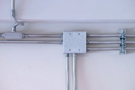 Galvanized steel pipe used for energy and fluid transport