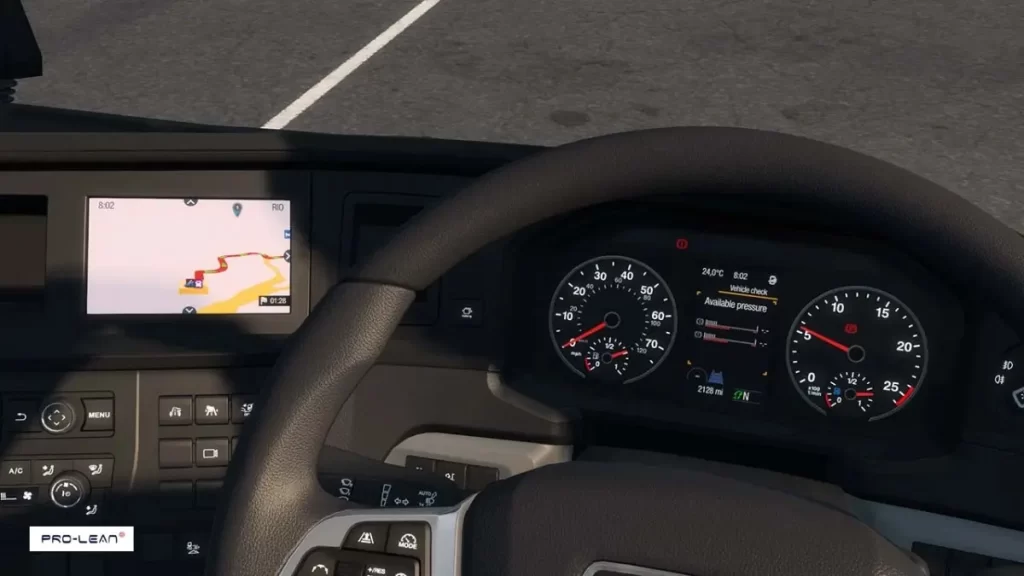 Analog dashboard interior