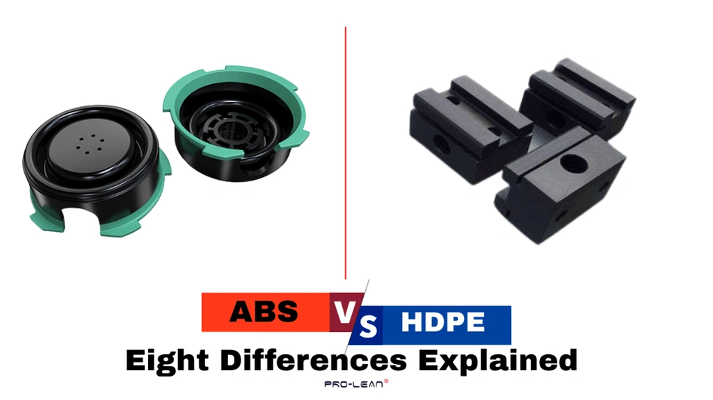 Blog’s feature image showing ABS vs HDPE parts side-by-side
