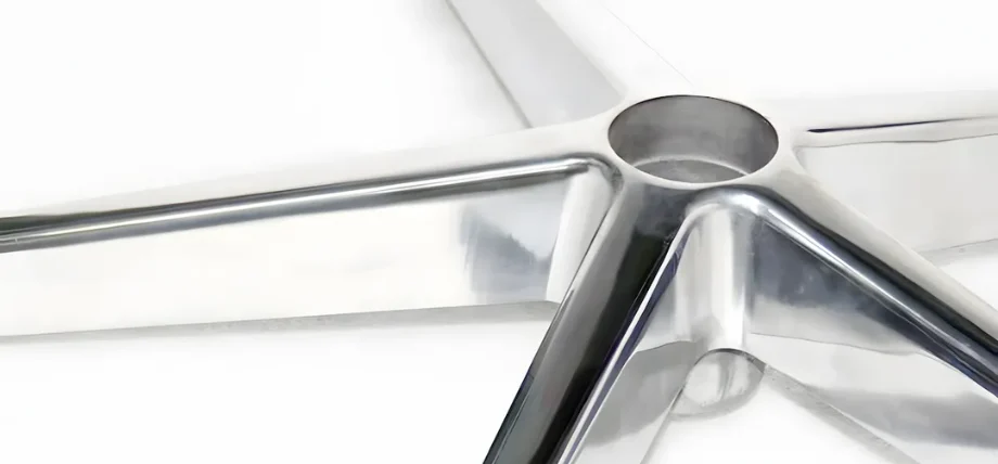 star shaped polished aluminum reflecting