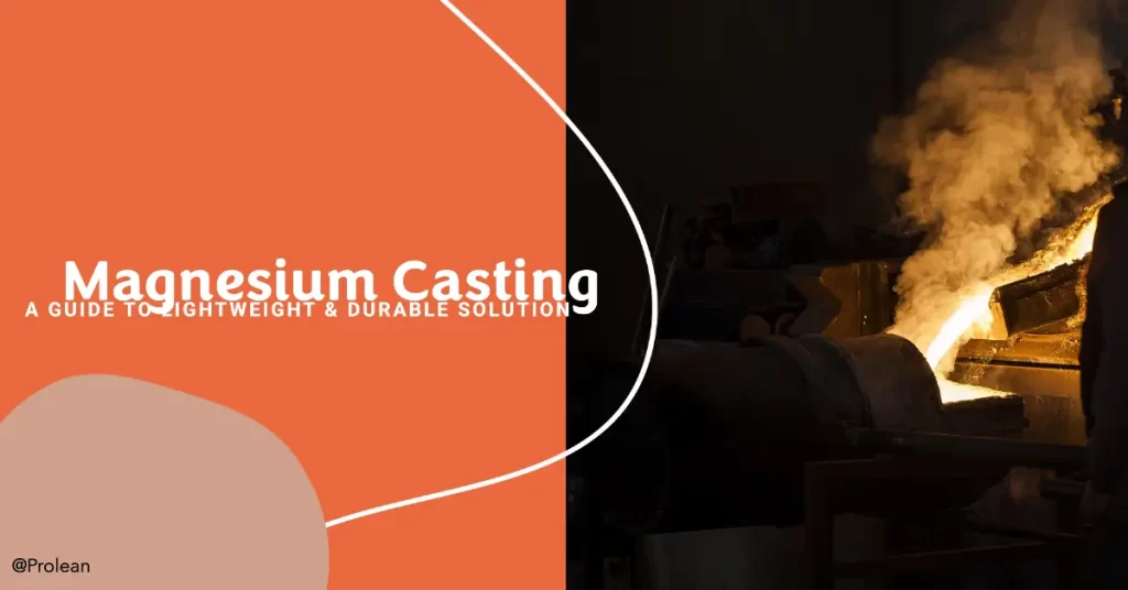Feature image for the blog on Magnesium Casting, featuring the blog title and an image of the magnesium alloy melting process