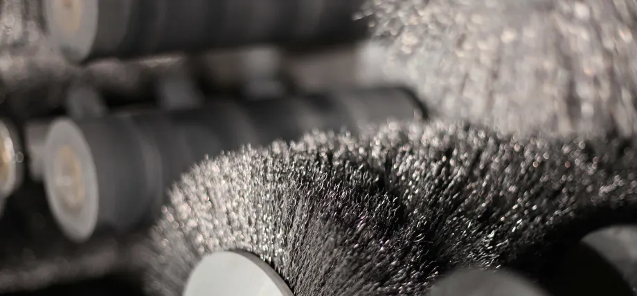 aluminum wire brush cylindrical