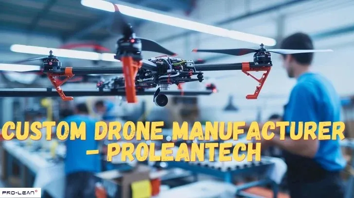 Drones being manufactured highlighting ProleanTech's customization services.