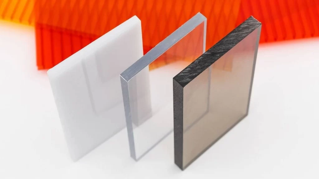 Image showcasing custom acrylic parts with smooth, clear edges and uniform shapes.