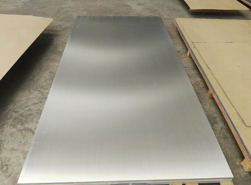 An image of aluminum 6061 sheet used for aircraft parts