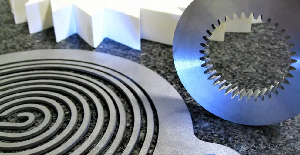 Precision-cut metal plates for military applications produced using abrasive waterjet cutting