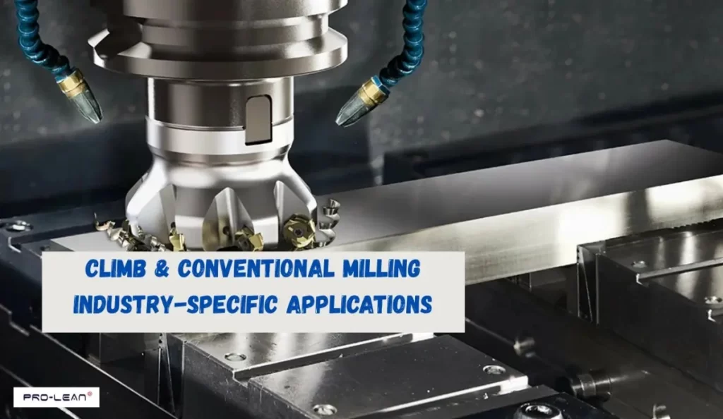 CNC machine milling metal workpiece with coolant.