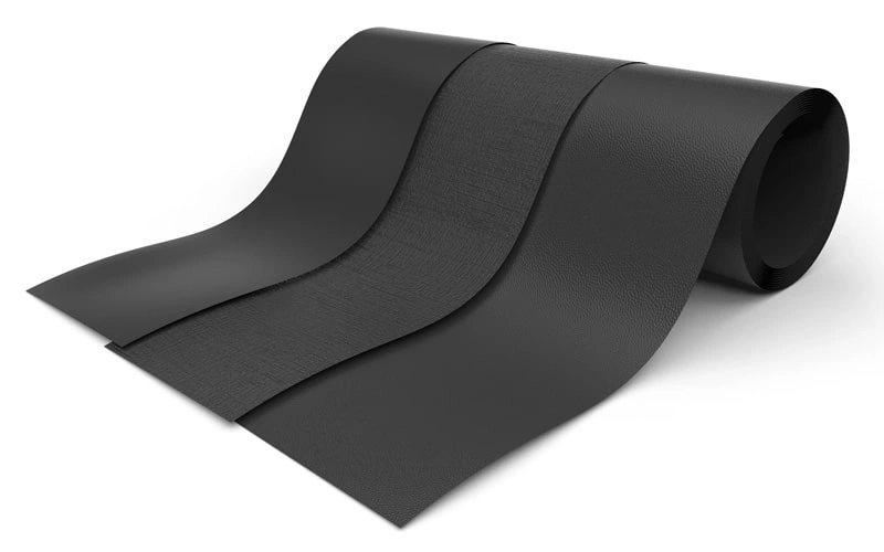 An image showing three thin & flexible TPE sheets