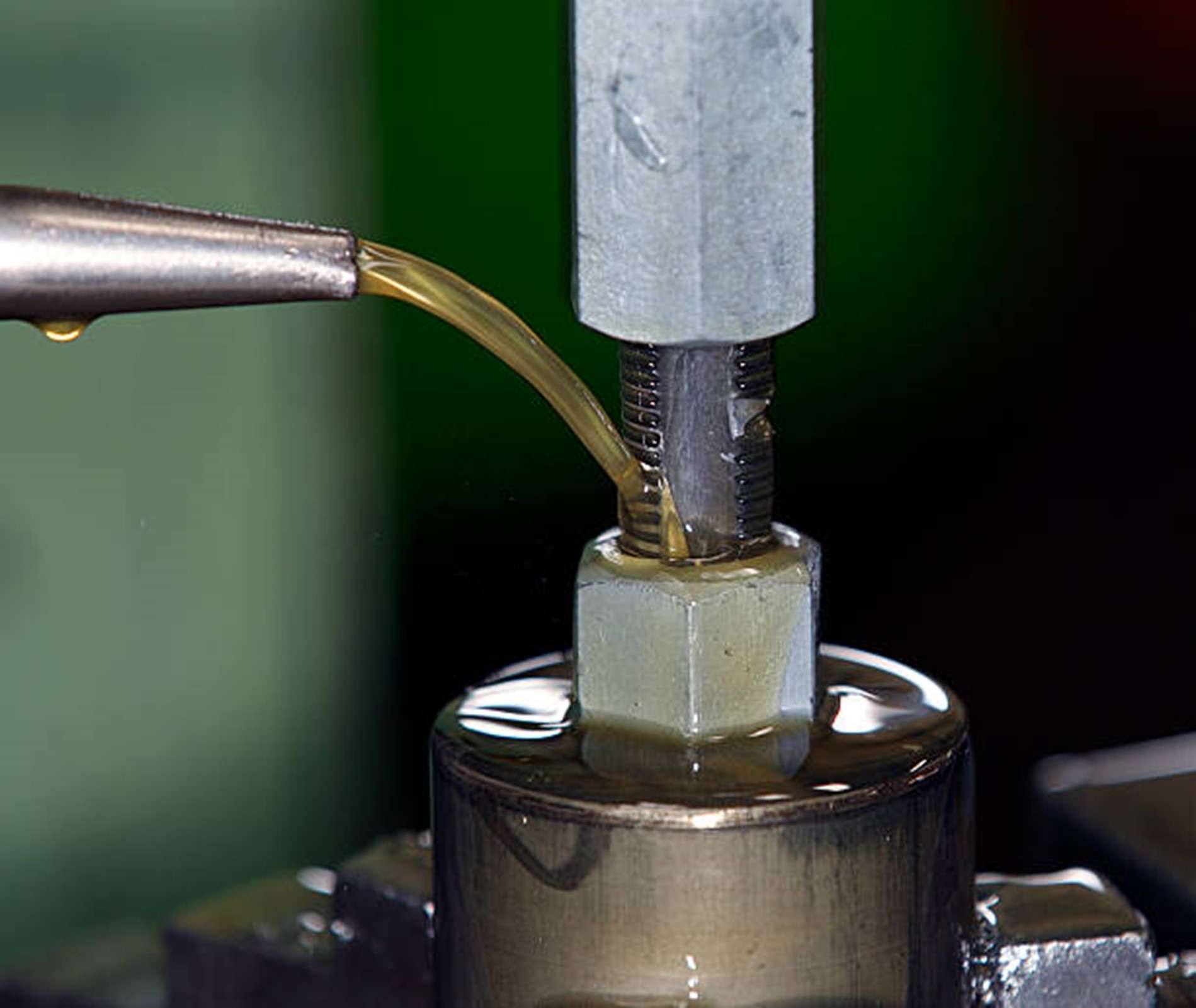 The metal boring machine performing the operation